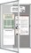 Lockable Enclosed Bulletin Board with 36x24 Acrylic Display Case (Plaza Taupe)